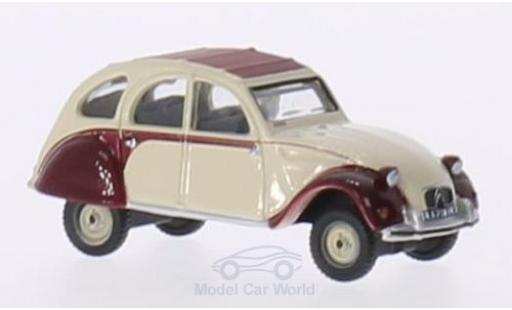 Miniature Citroen 2CV 1/76 Oxford Dolly rouge/beige RHD Citroen 2CV 1/76 Oxford Dolly rouge/beige RHD miniature