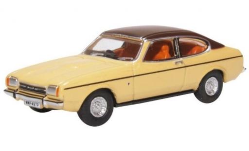 Miniature Ford Capri 1/76 Oxford Mk2 beige/matt-marron RHD Ford Capri 1/76 Oxford Mk2 beige/matt-marron RHD miniature