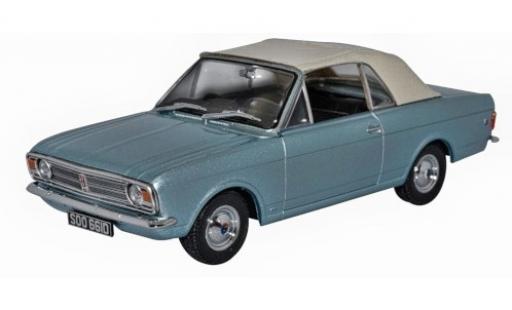 Miniature Ford Cortina 1/43 Oxford MKII Crayford Cabriolet metallise bleue/blanche RHD Ford Cortina 1/43 Oxford MKII Crayford Cabriolet metallise bleue/blanche RHD miniature
