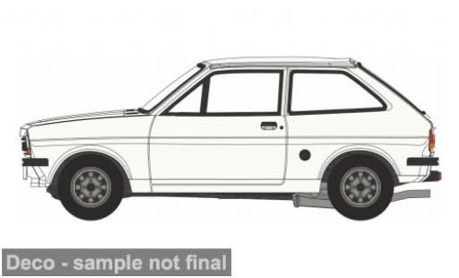 Miniature Ford Fiesta 1/76 Oxford MK I blanche 1:76 Ford Fiesta 1/76 Oxford MK I blanche 1:76 miniature
