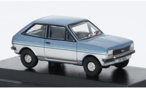 Ford Fiesta 1/76 Oxford MKI metallise bleue/grise 1:76 miniature