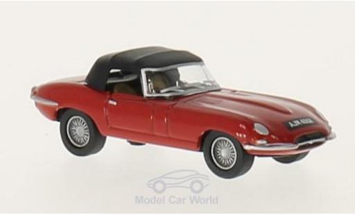 Miniature Jaguar E-Type 1/76 Oxford DHC rouge/noire RHD Jaguar E-Type 1/76 Oxford DHC rouge/noire RHD miniature