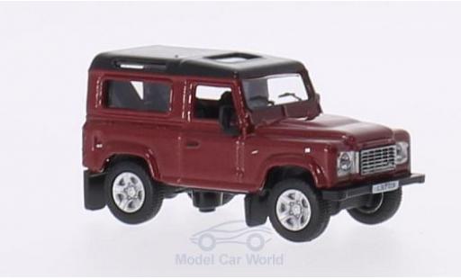 Miniature Land Rover Defender 1/76 Oxford 90 metallise rouge/metallise noire RHD Station Wagon Land Rover Defender 1/76 Oxford 90 metallise rouge/metallise noire RHD Station Wagon miniature
