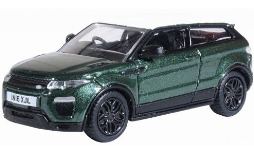 Miniature Land Rover Range Rover 1/76 Oxford Evoque Coupe metallise verte/blanche RHD 2016 Facelift Land Rover Range Rover 1/76 Oxford Evoque Coupe metallise verte/blanche RHD 2016 Facelift miniature