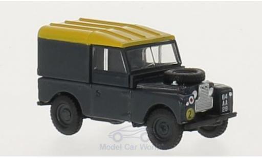 Miniature Land Rover Series 1 1/76 Oxford 88 Hard Back bleue/jaune RHD RAF Land Rover Series 1 1/76 Oxford 88 Hard Back bleue/jaune RHD RAF miniature