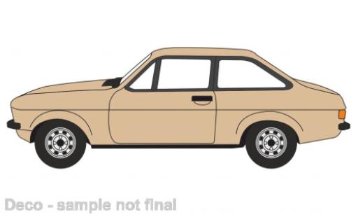 Ford Escort 1/76 Oxford MkII beige miniature