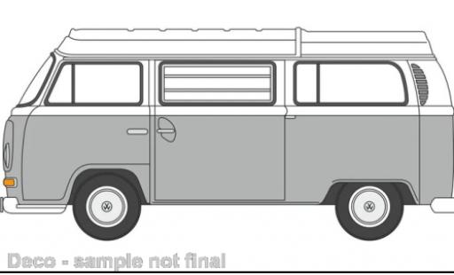 Miniature Volkswagen T2 1/76 Oxford Camper grise/blanche Volkswagen T2 1/76 Oxford Camper grise/blanche miniature