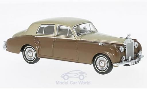 Miniature Rolls Royce Silver Cloud 1/43 Oxford I metallise beige/marron RHD Rolls Royce Silver Cloud 1/43 Oxford I metallise beige/marron RHD miniature