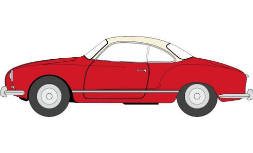 Miniature Volkswagen Karmann 1/76 Oxford Ghia rouge/blanche Volkswagen Karmann 1/76 Oxford Ghia rouge/blanche miniature