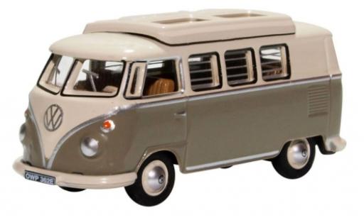 Miniature Volkswagen T1 1/76 Oxford Camper grise/blanche Volkswagen T1 1/76 Oxford Camper grise/blanche miniature