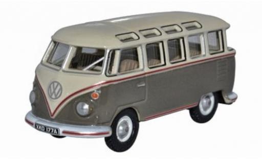 Miniature Volkswagen T1 1/76 Oxford Samba Bus beige/grise Volkswagen T1 1/76 Oxford Samba Bus beige/grise miniature