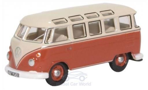 Miniature Volkswagen T1 1/76 Oxford Samba Bus rouge/beige Volkswagen T1 1/76 Oxford Samba Bus rouge/beige miniature