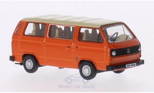 Miniature Volkswagen T2 B 1/76 Oxford 5 Bus orange/beige Volkswagen T2 B 1/76 Oxford 5 Bus orange/beige miniature