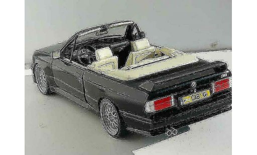 Bmw M3 Cabriolet 1/18 Autoart E30 noire jantes bbs 17 pouces miniature