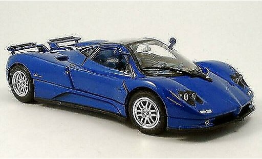 Pagani Zonda C12 1/18 Motormax bleu 2004 miniature