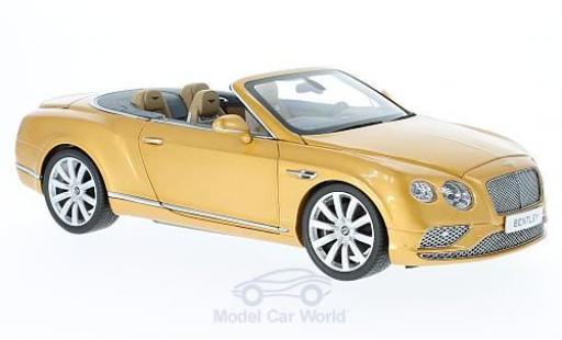Miniature Bentley Continental T 1/18 Paragon GT Cabriolet gold 2016 Bentley Continental T 1/18 Paragon GT Cabriolet gold 2016 miniature
