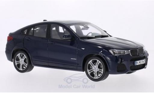 Bmw X4 1/18 Paragon metallise bleue miniature