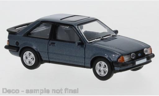 Miniature Ford Escort 1/87 PCX87 MK III XR3 metallise bleue 1981 exclusive avec Model Car World Ford Escort 1/87 PCX87 MK III XR3 metallise bleue 1981 exclusive avec Model Car World miniature