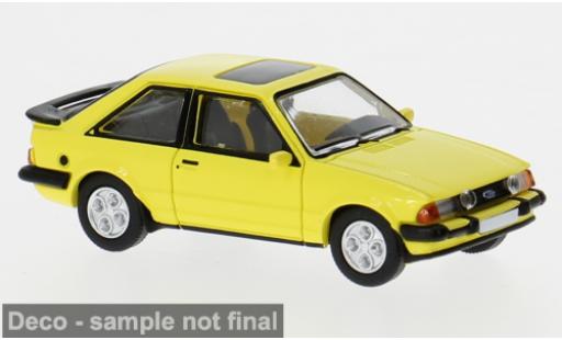 Miniature Ford Escort 1/87 PCX87 MK III XR3i jaune 1982 1:87 Ford Escort 1/87 PCX87 MK III XR3i jaune 1982 1:87 miniature