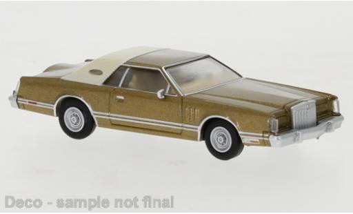 Miniature Lincoln Continental 1/87 PCX87 Mark V gold/matt-beige 1977 Lincoln Continental 1/87 PCX87 Mark V gold/matt-beige 1977 miniature