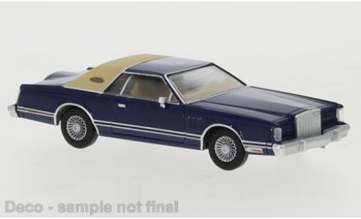 Miniature Lincoln Continental 1/87 PCX87 Mark V metallise bleue 1977 Lincoln Continental 1/87 PCX87 Mark V metallise bleue 1977 miniature