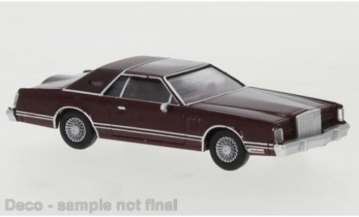 Miniature Lincoln Continental 1/87 PCX87 Mark V metallise rouge 1977 Lincoln Continental 1/87 PCX87 Mark V metallise rouge 1977 miniature