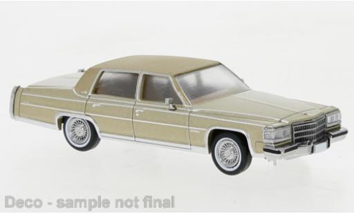 Miniature Cadillac Fleetwood 1/87 PCX87 Brougham metallise beige 1982 Cadillac Fleetwood 1/87 PCX87 Brougham metallise beige 1982 miniature