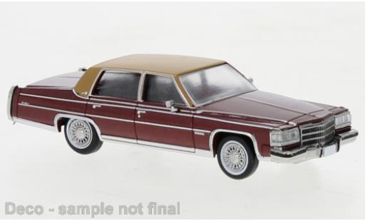 Miniature Cadillac Fleetwood 1/87 PCX87 Brougham metallise rouge foncé/matte-brun 1982 Cadillac Fleetwood 1/87 PCX87 Brougham metallise rouge foncé/matte-brun 1982 miniature