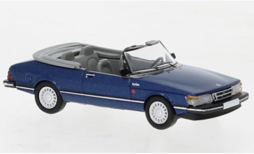 Miniature Saab 900 1/87 PCX87 cabriolet metallise bleu foncé 1986 Saab 900 1/87 PCX87 cabriolet metallise bleu foncé 1986 miniature