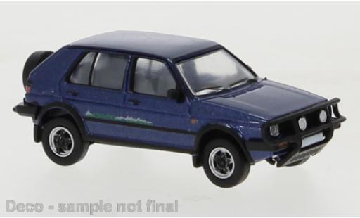 Volkswagen Golf 1/87 PCX87 II Country metallise bleue 1990 miniature
