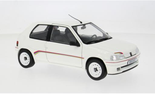 Peugeot 106 1/18 Norev Rally 1.3 blanche/Dekor 1993 1:18 miniature