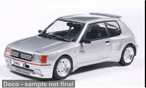 Peugeot 205 1/43 Solido Dimma argent&Atilde;&copy;e 1992 1:43 miniature