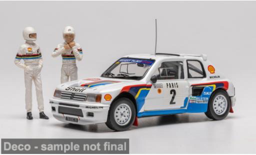 Peugeot 205 1/43 IXO Turbo 16 Rally Monte Carlo 1985 #2 A.Vatanen/T.Harryman 1:43 miniature