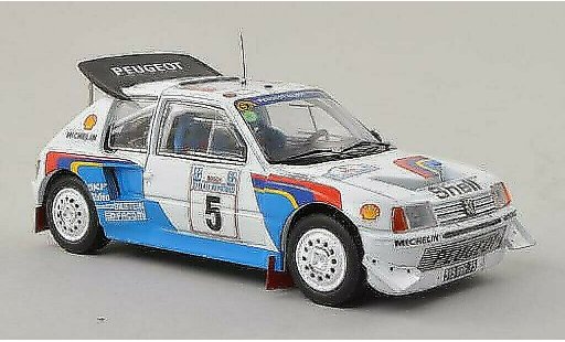 Peugeot 205 Turbo 16 1/43 IXO 16V Evo2 No.5 Rally Akropolis 1986 /J.Piironen miniature