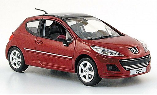 Peugeot 207 Base 1/43 Norev Mi-Vie Berline rouge 2009 miniature