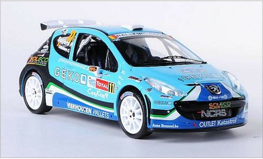 Peugeot 207 S2000 1/43 IXO No.11 New Caen Rally Sport Rally Ypern 2010 /C.Cokelaere miniature