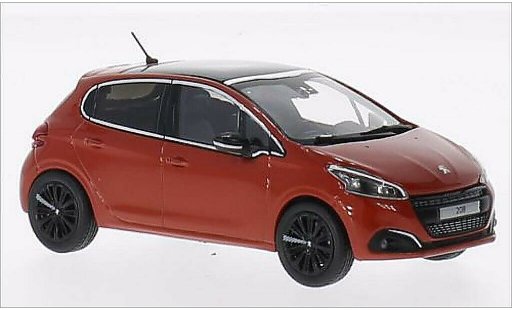 Peugeot 208 Base 1/43 Norev orange 2015 miniature
