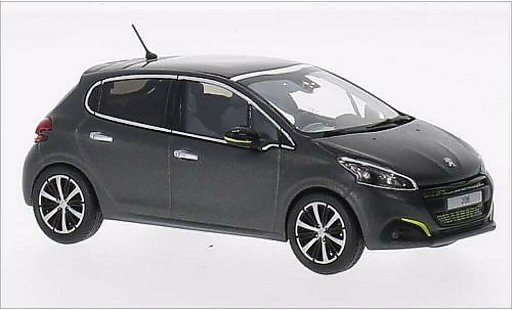 Peugeot 208 Base 1/43 Norev mat-grise 2015 miniature