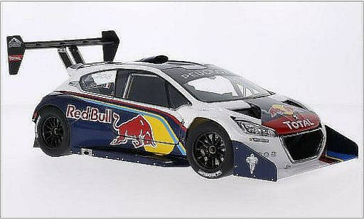 Peugeot 208 T16 1/18 Autoart Red Bull / Total International Hill Climb Pikes Peak 2013 miniature