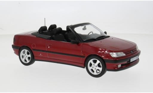 Peugeot 306 1/18 Norev Cabriolet rouge 1994 1:18 miniature