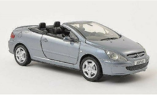 Peugeot 307 CC 1/24 Motormax grise-bleu miniature