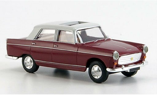 Peugeot 404 Berline 1/87 Brekina rouge/grise Schiebetoit miniature