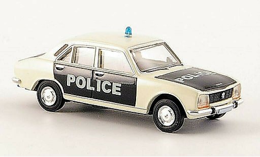 Peugeot 504 Berline 1/87 Brekina Police Police- miniature