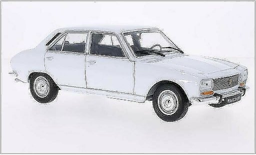 Peugeot 504 Berline 1/18 Welly blanche 1975 miniature