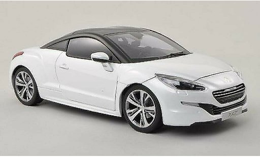 Peugeot RCZ Base 1/18 Norev blanche/mat-noire/noire 2013 miniature