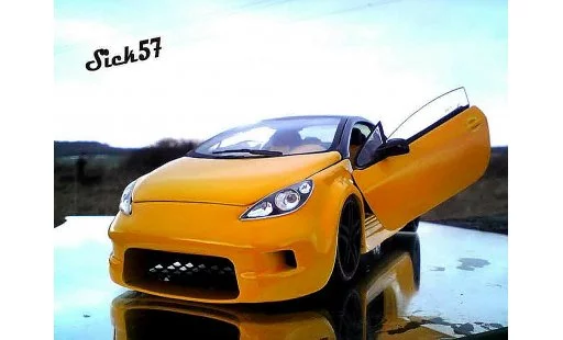 Peugeot 307 CC 1/18 Solido show car jaune miniature