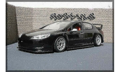 Peugeot 407 Silhouette 1/18 Motormax plain body noir miniature