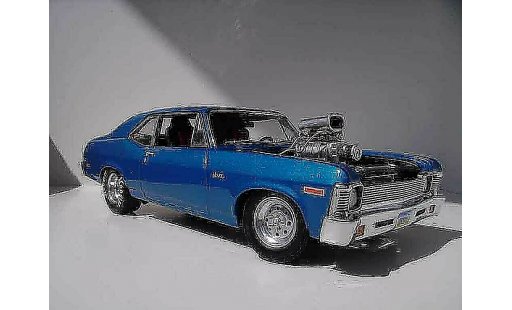 Chevrolet Nova tuning 1/18 GMP 1972 drag miniature