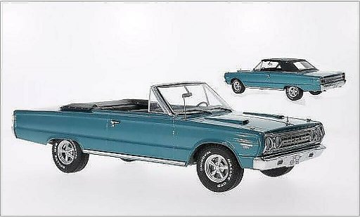 Plymouth Belvedere GTX Convertible 1/18 Greenlight Cabriolet metallise turquoise 1967 miniature