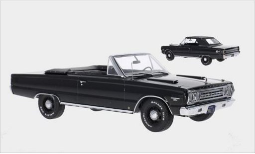 Plymouth Belvedere GTX Convertible 1/18 Greenlight Cabriolet noire 1967 miniature